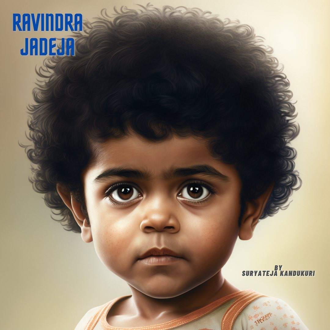 Ravindra Jadeja as a kid